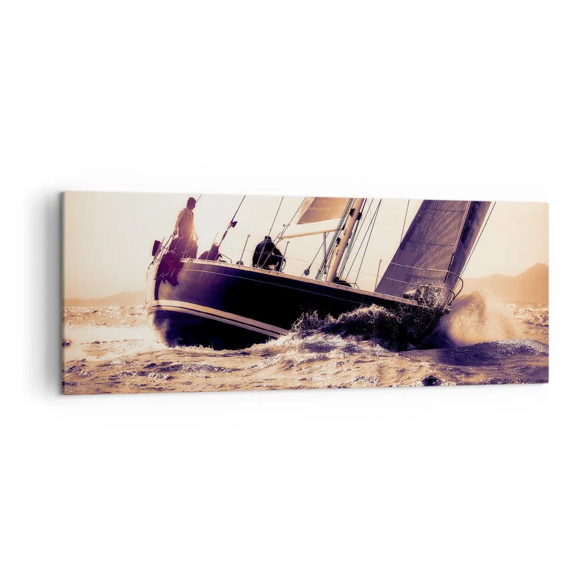 Schilderen op canvas - Zeil, matroos - 140x50 cm