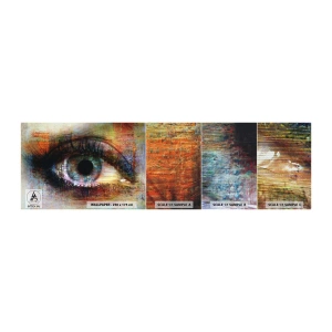 Fotobehang Monster Premium Canvas - Je kunt in de ziel kijken - Abstractie, Oog, Deel - 100x30 cm