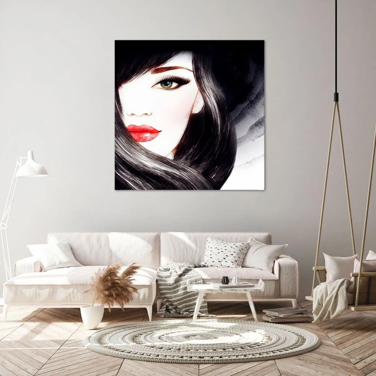 Schilderen op canvas - Saffier look - 40x40 cm