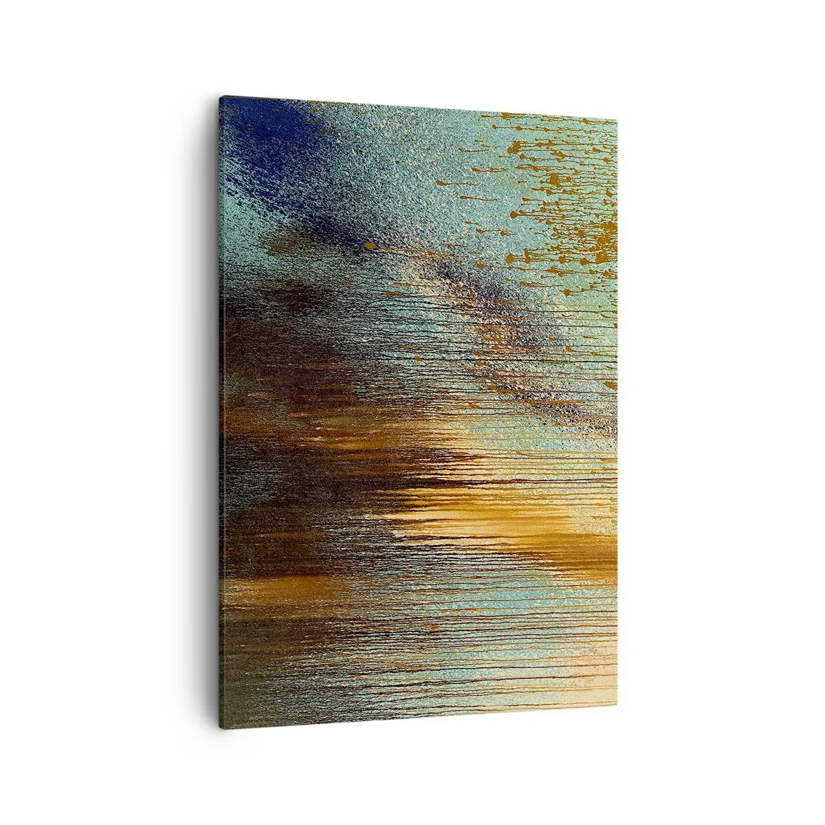 Schilderen op canvas - Een niet toevallig kleurrijke compositie - 50x70 cm