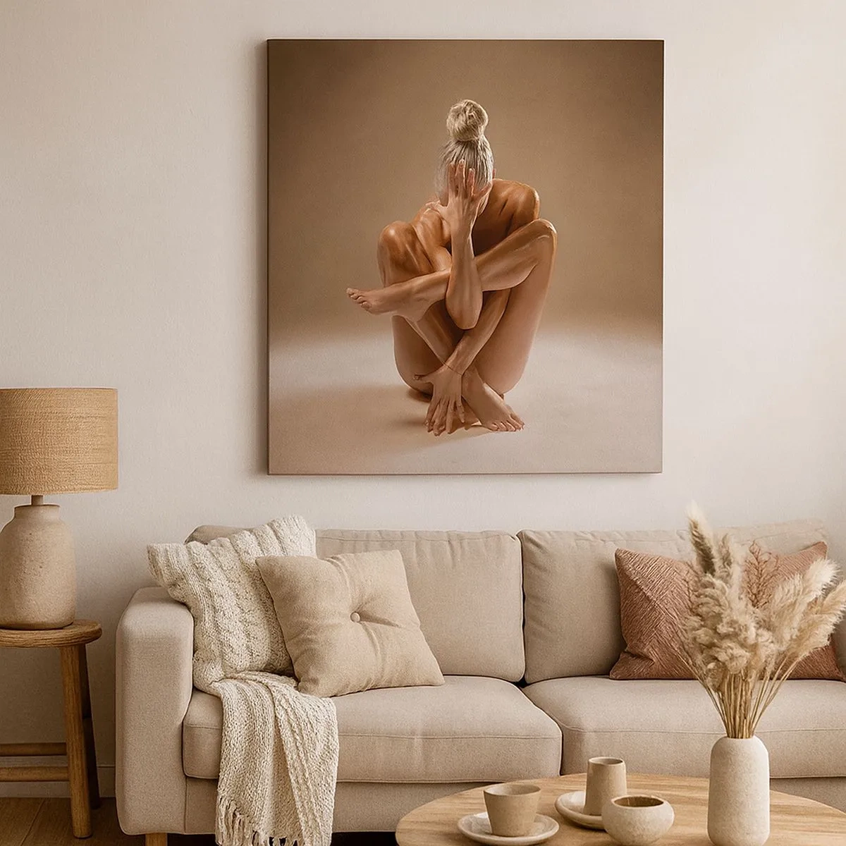 Schilderen op canvas - De eenheid van lichaam en geest - 30x30 cm