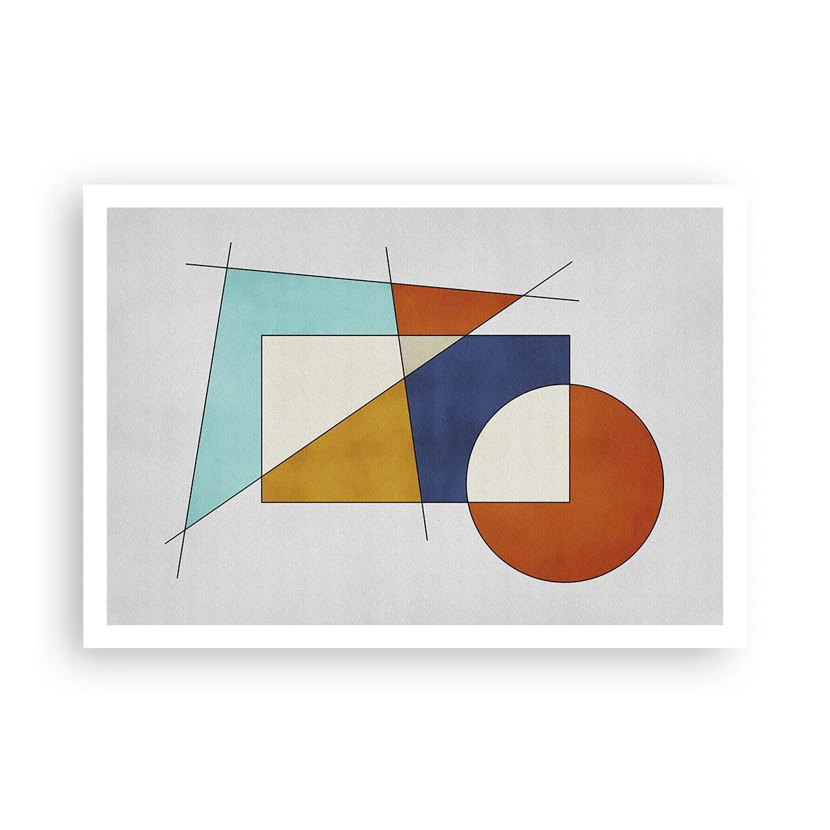 Poster - Abstractie: modernistisch plezier - 100x70 cm