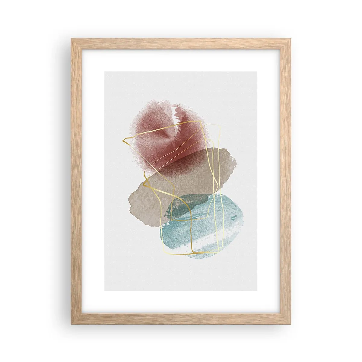 Een poster in een licht eiken lijst - Koralen van de ruimte - 30x40 cm