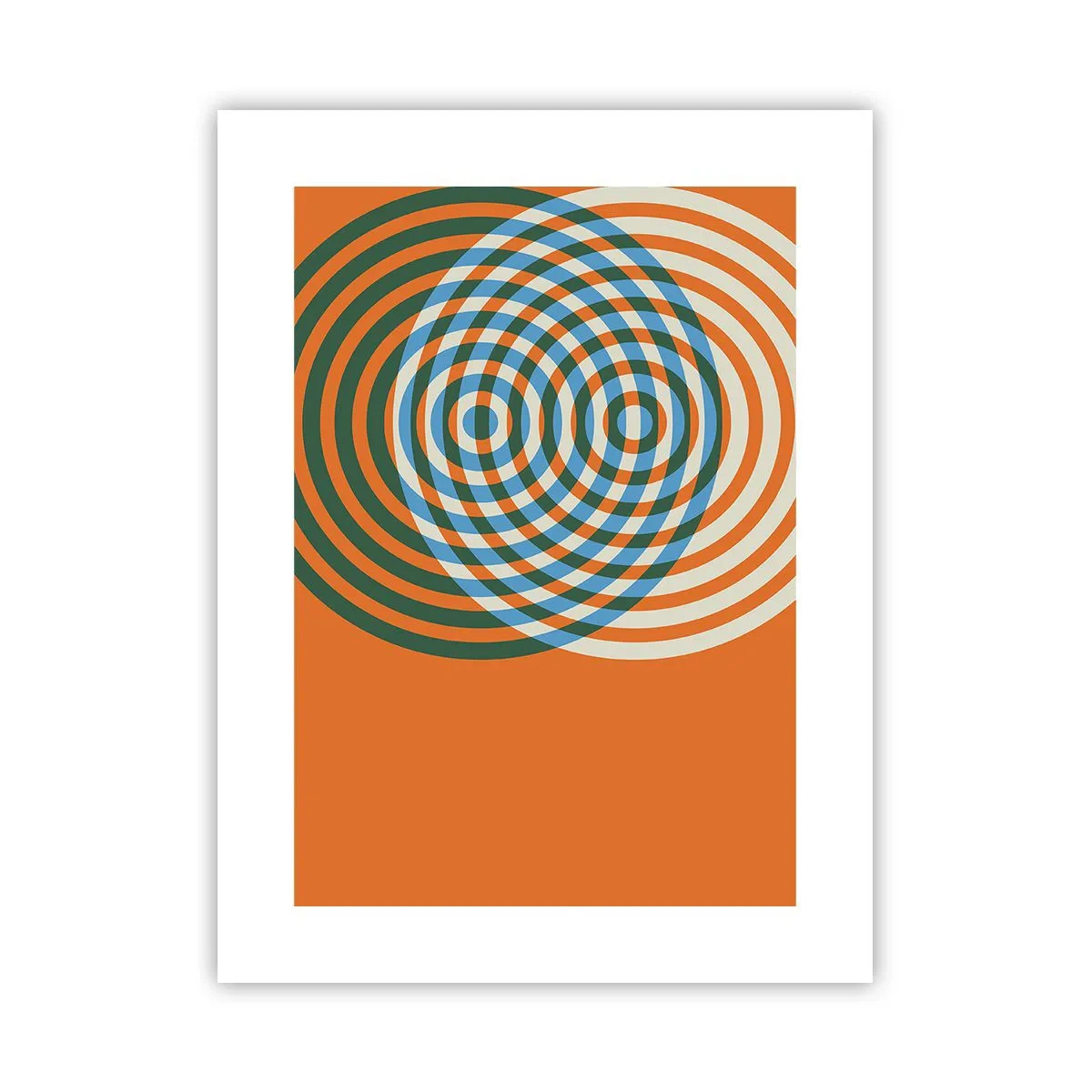Poster - Abstracte circulaire variatie - 30x40 cm