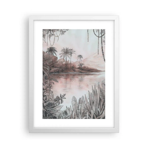 Poster in een witte lijst - Een 19e-eeuws ontdekkingsdagboek - 30x40 cm