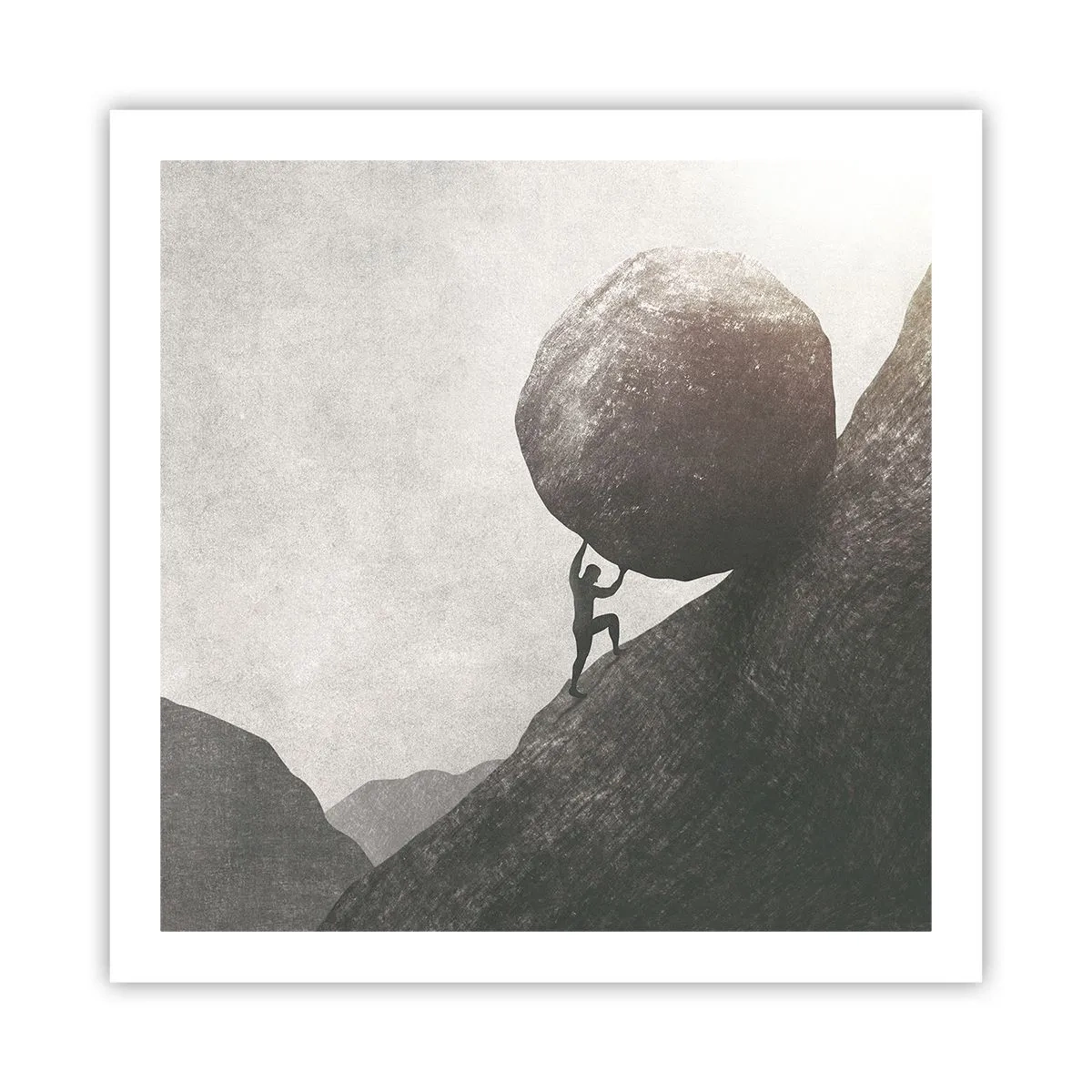 Poster - Ik geloof tegen alle hoop in - 60x60 cm