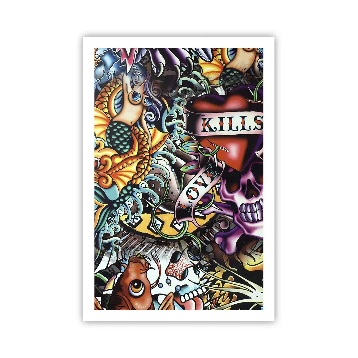 Poster - De droom van de tatoeëerder - 61x91 cm