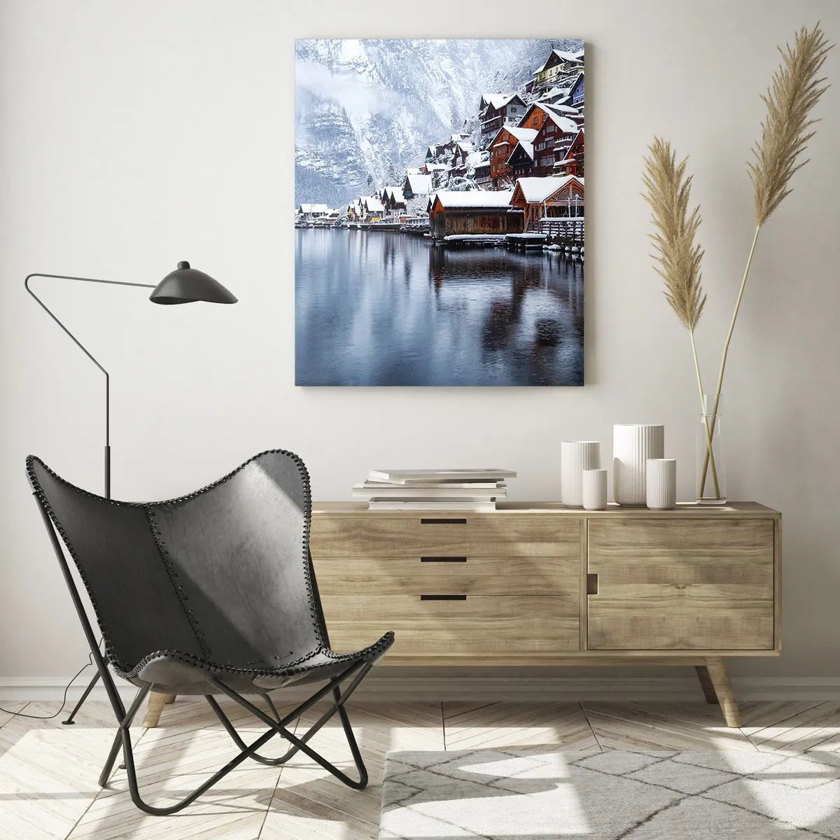 Schilderen op glas - In winterdecoratie - 50x70 cm