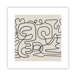 Poster - Volg het pad - 30x30 cm