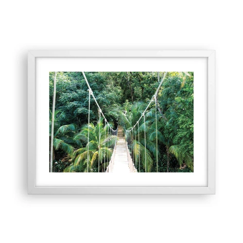 Poster in een witte lijst - Welkom in de jungle! - 40x30 cm