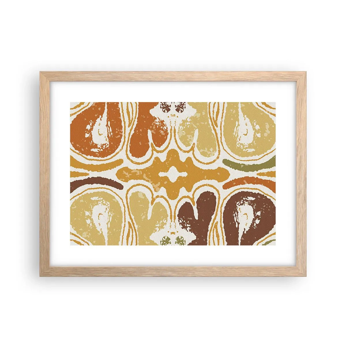 Een poster in een licht eiken lijst - Sentimentele abstractie - 40x30 cm