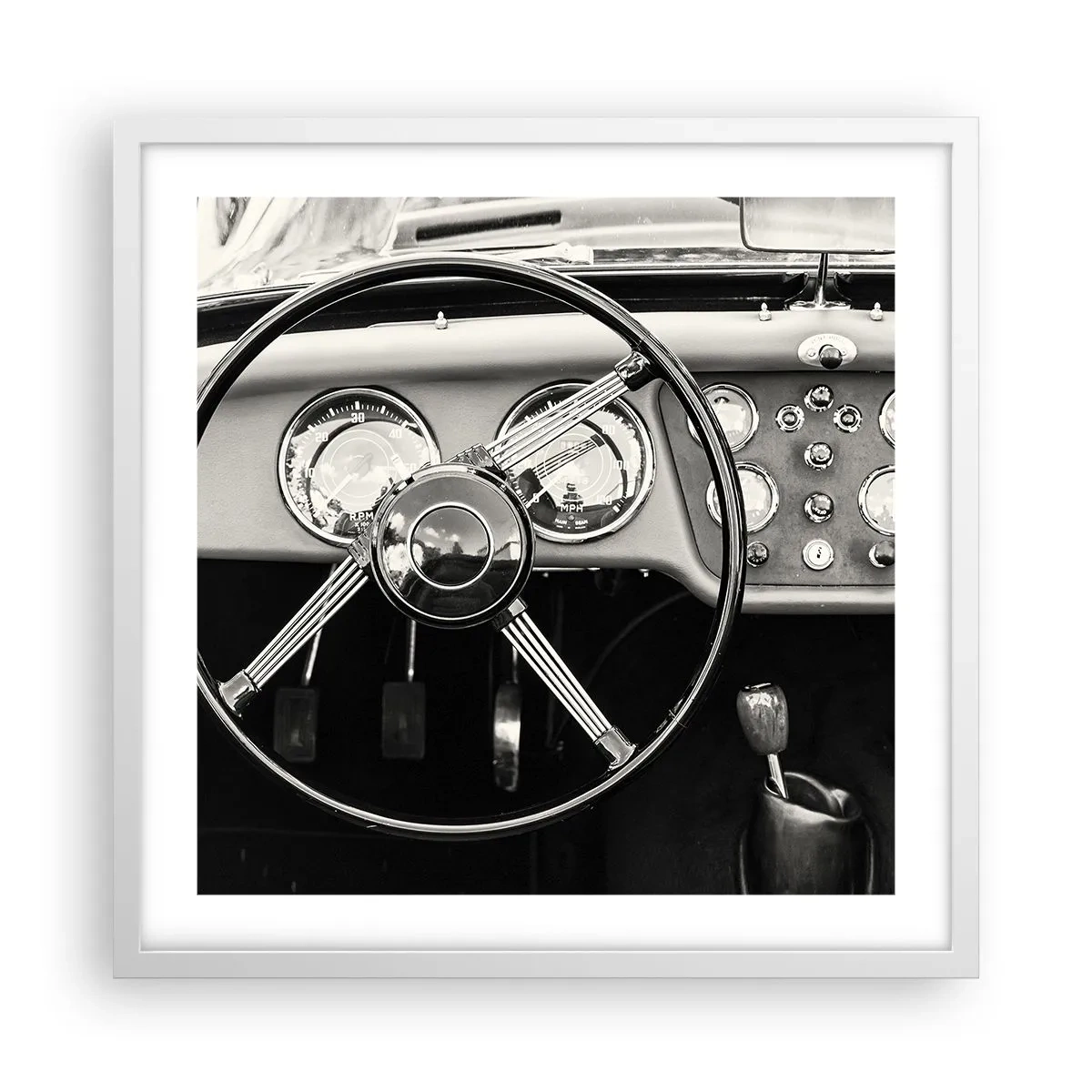 Poster in een witte lijst - De droom van een verzamelaar - 50x50 cm