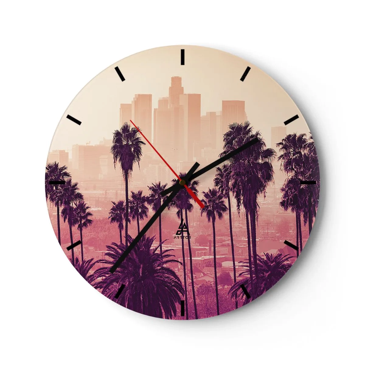 Wandklok - Klok - Californisch landschap - 30x30 cm