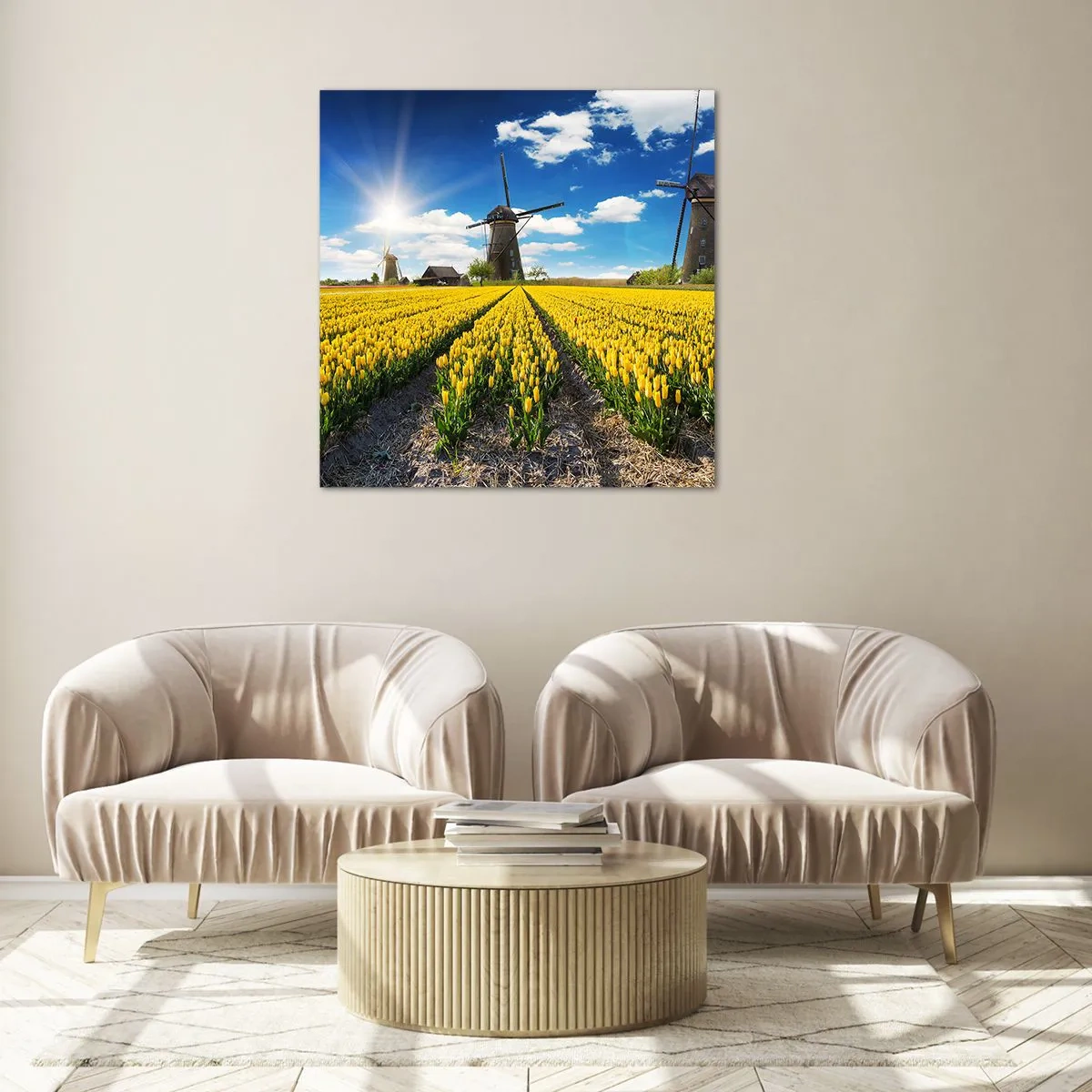 Schilderen op glas - Hollandser kan het niet - 40x40 cm