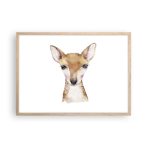 Een poster in een licht eiken lijst - De aard van onschuld - 70x50 cm