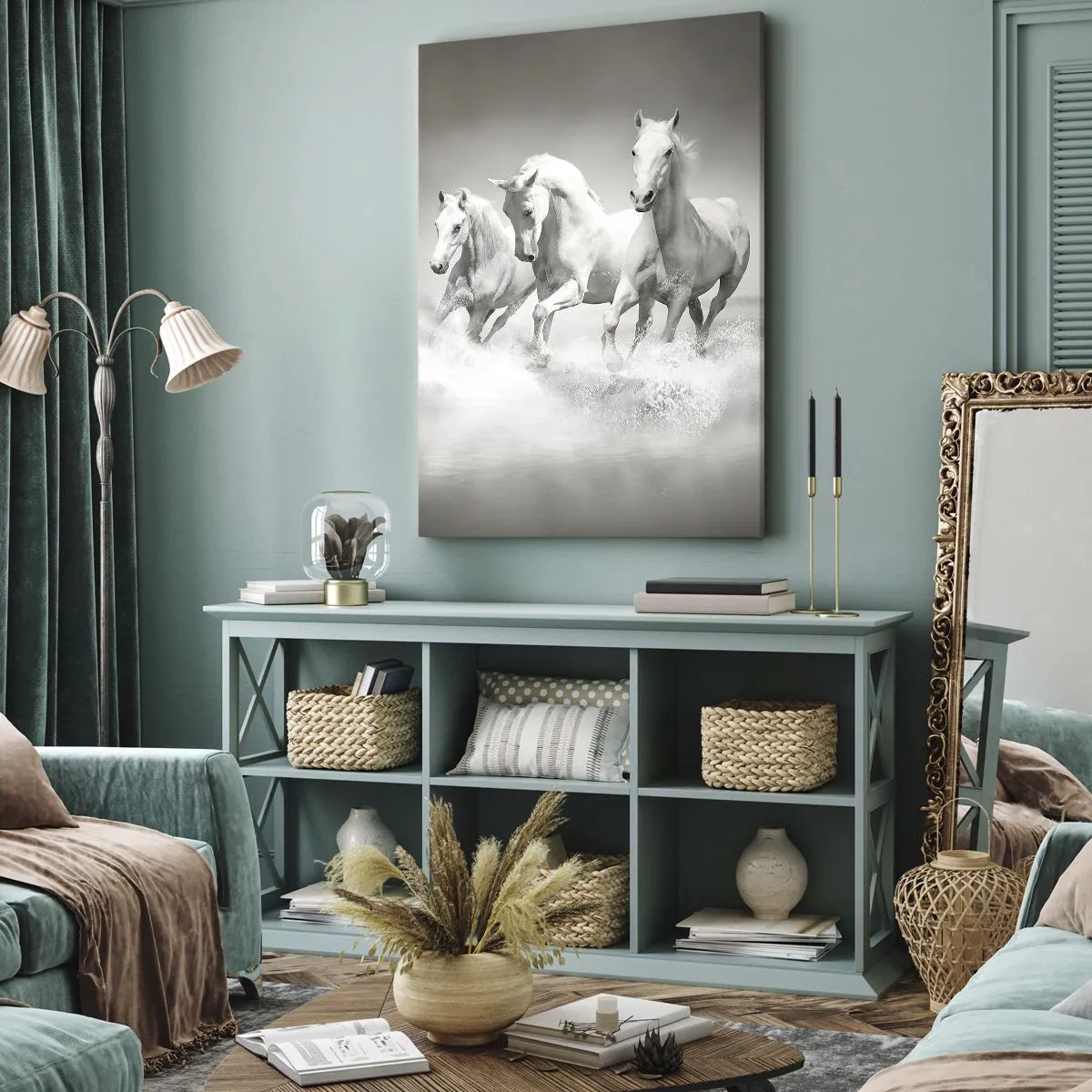 Schilderen op canvas - Witte waanzin - 50x70 cm