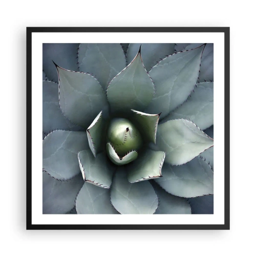 Poster in een zwarte lijst - Het trekt aan en waarschuwt - 60x60 cm