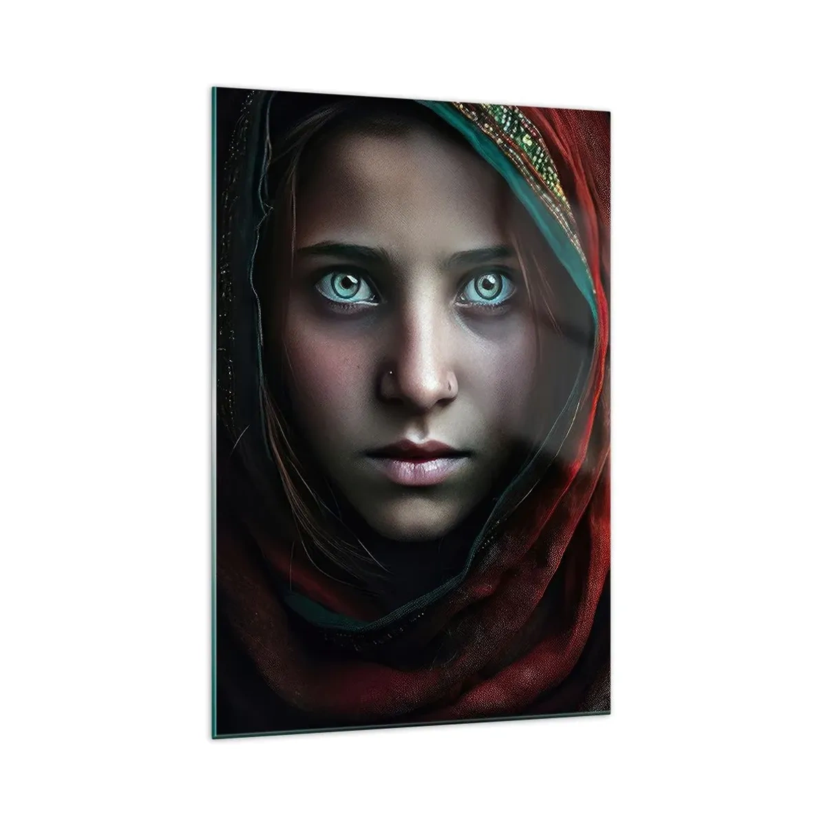 Schilderen op glas - Oosterse prinses - 70x100 cm