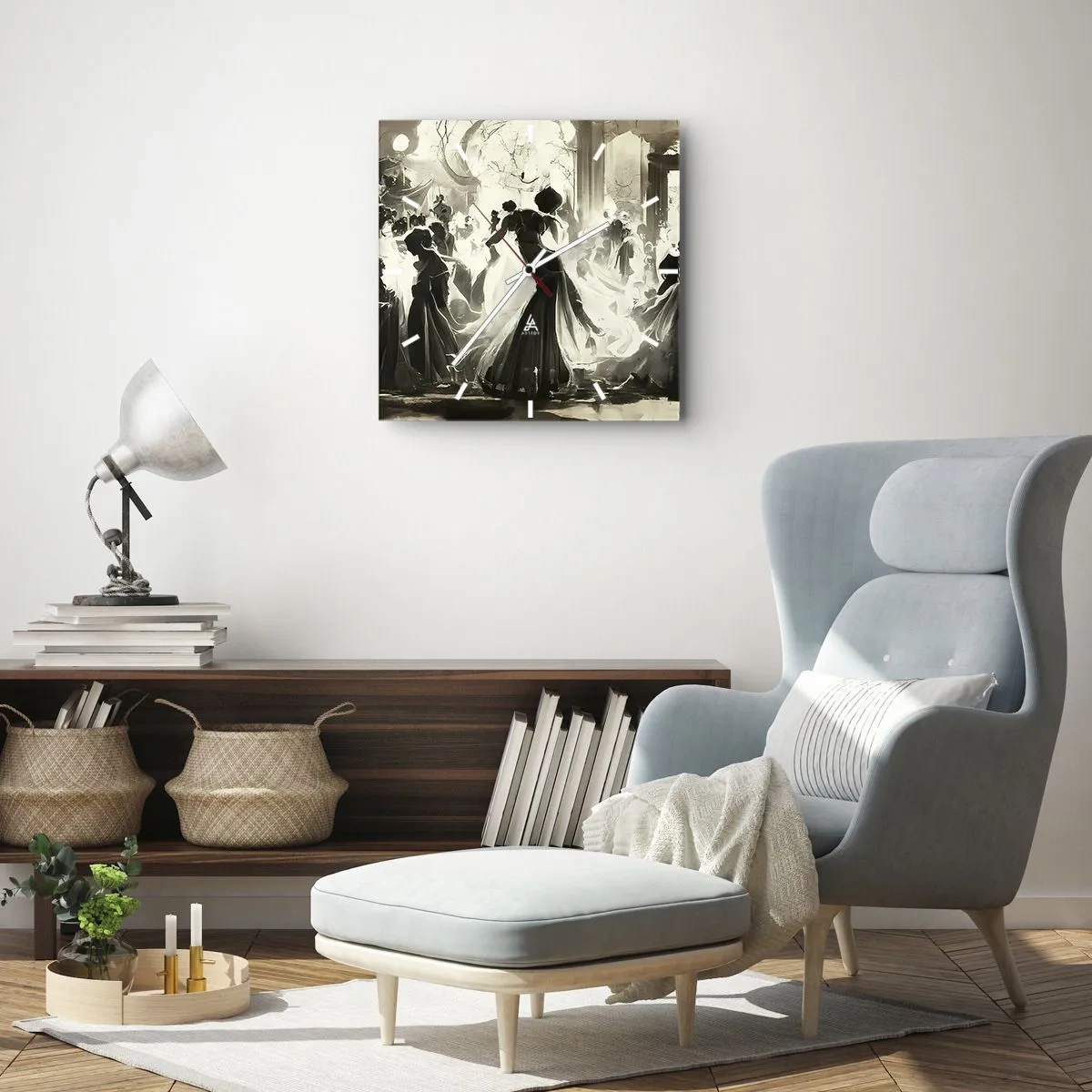Wandklok - Klok - De grote maskerade - 40x40 cm