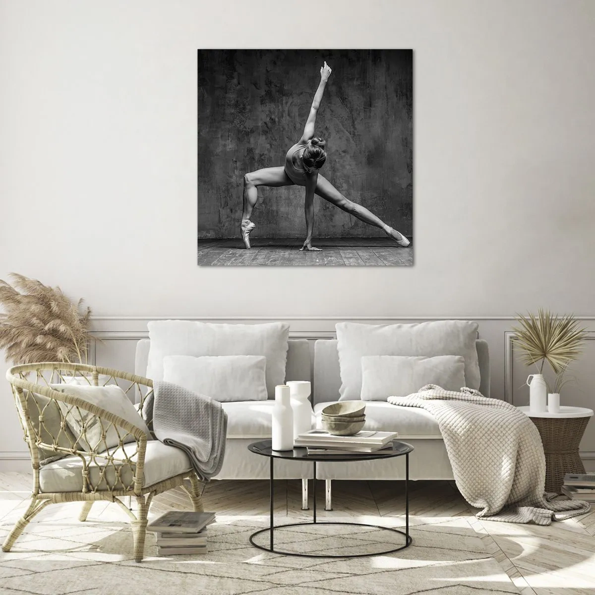 Schilderen op glas - Het ideaal van balans - 60x60 cm