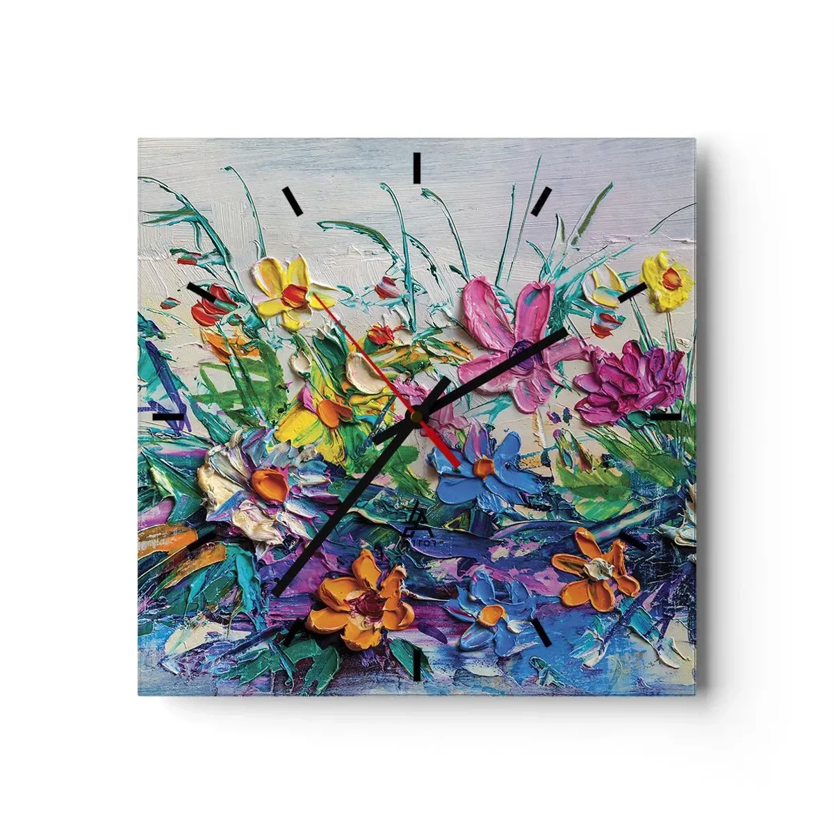 Wandklok - Klok - Helemaal geen stilleven - 30x30 cm