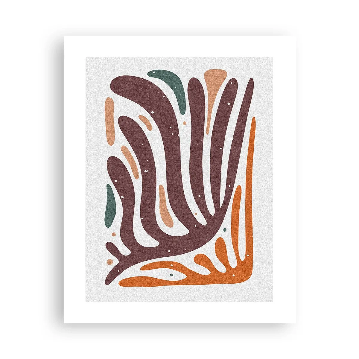 Poster - Stralende organische compositie - 40x50 cm