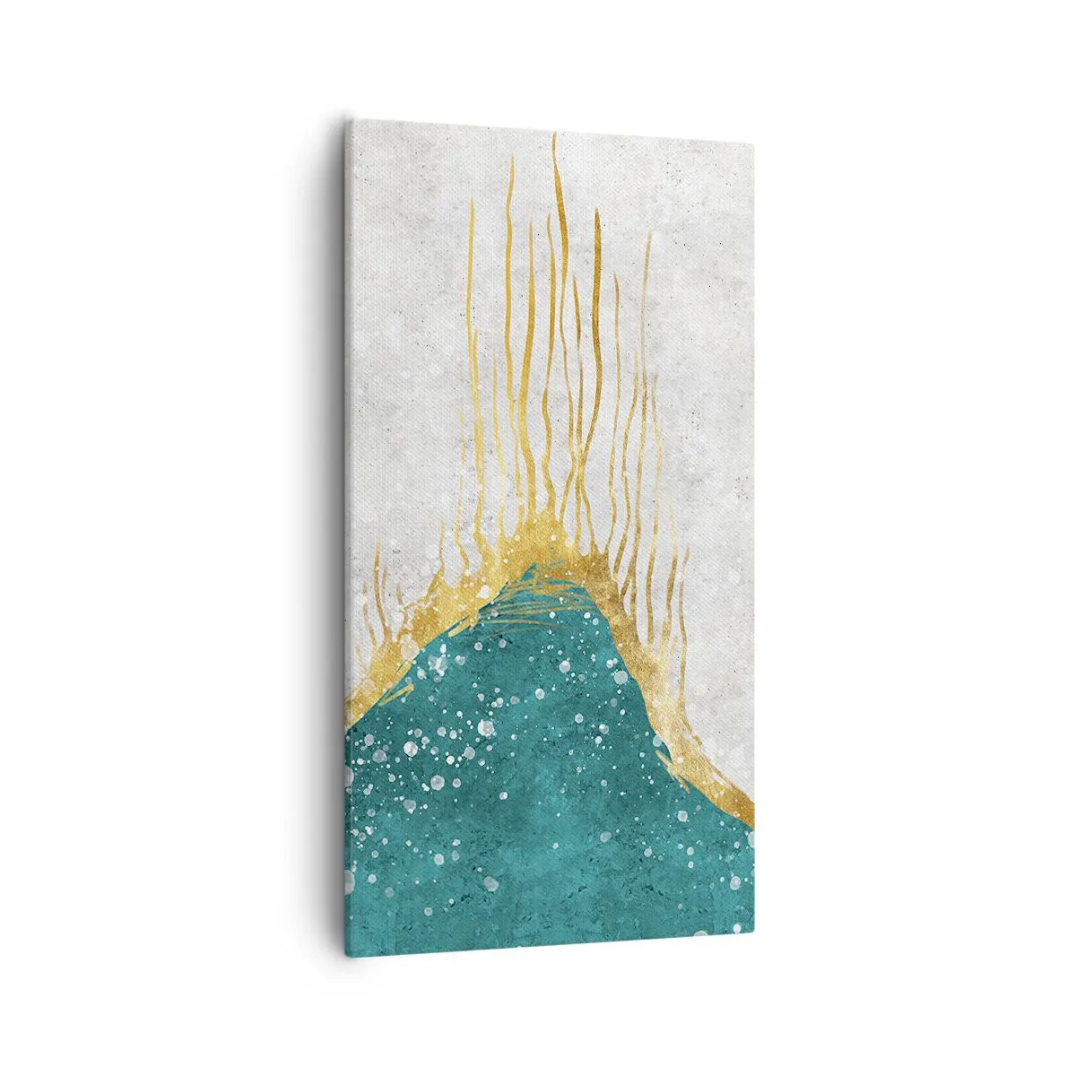 Schilderen op canvas - Gouden vloed - 55x100 cm