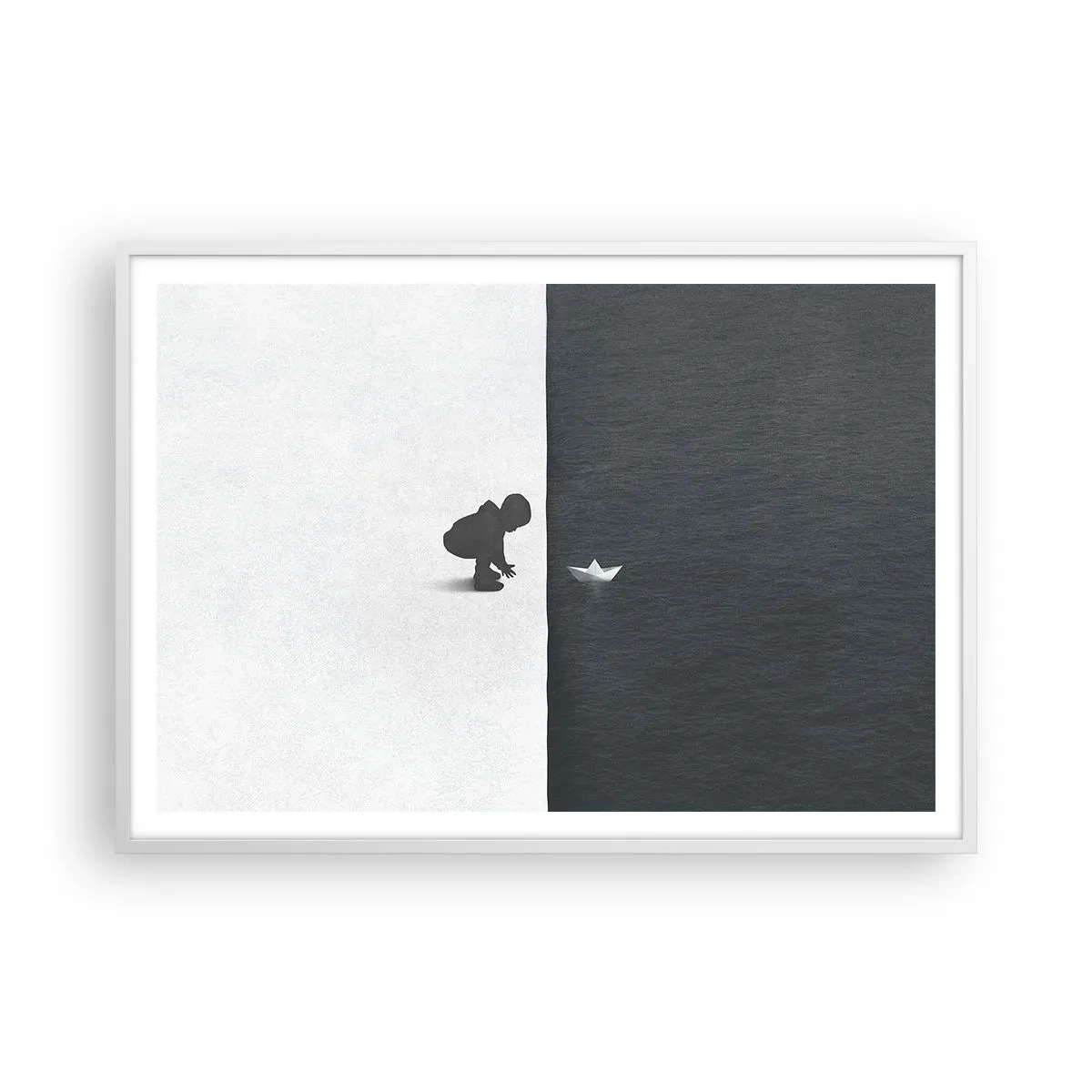 Poster in een witte lijst - Geweldige expeditie - 100x70 cm