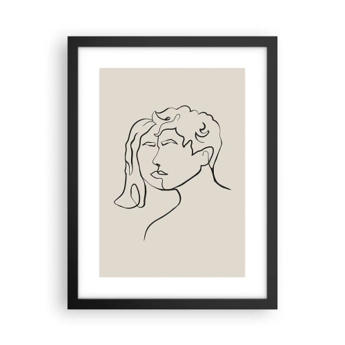 Poster in een zwarte lijst - En er ontstond eenheid - 30x40 cm