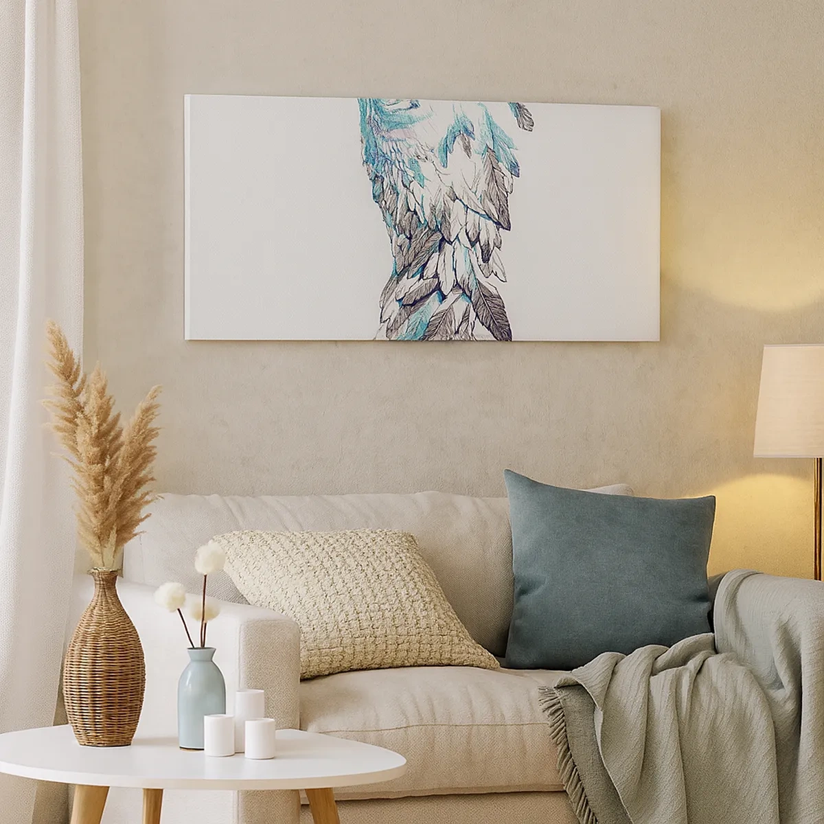 Schilderen op canvas - Ik heb vleugels nodig - 30x30 cm