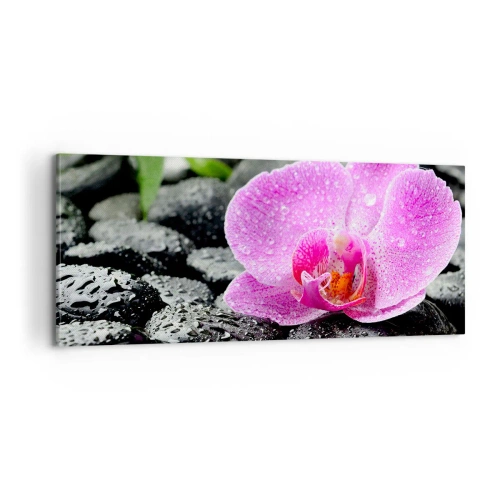 Schilderen op canvas - Als een open hart - 100x40 cm