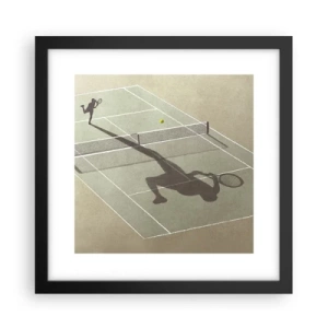 Poster in een zwarte lijst - Jezelf overwinnen - 30x30 cm