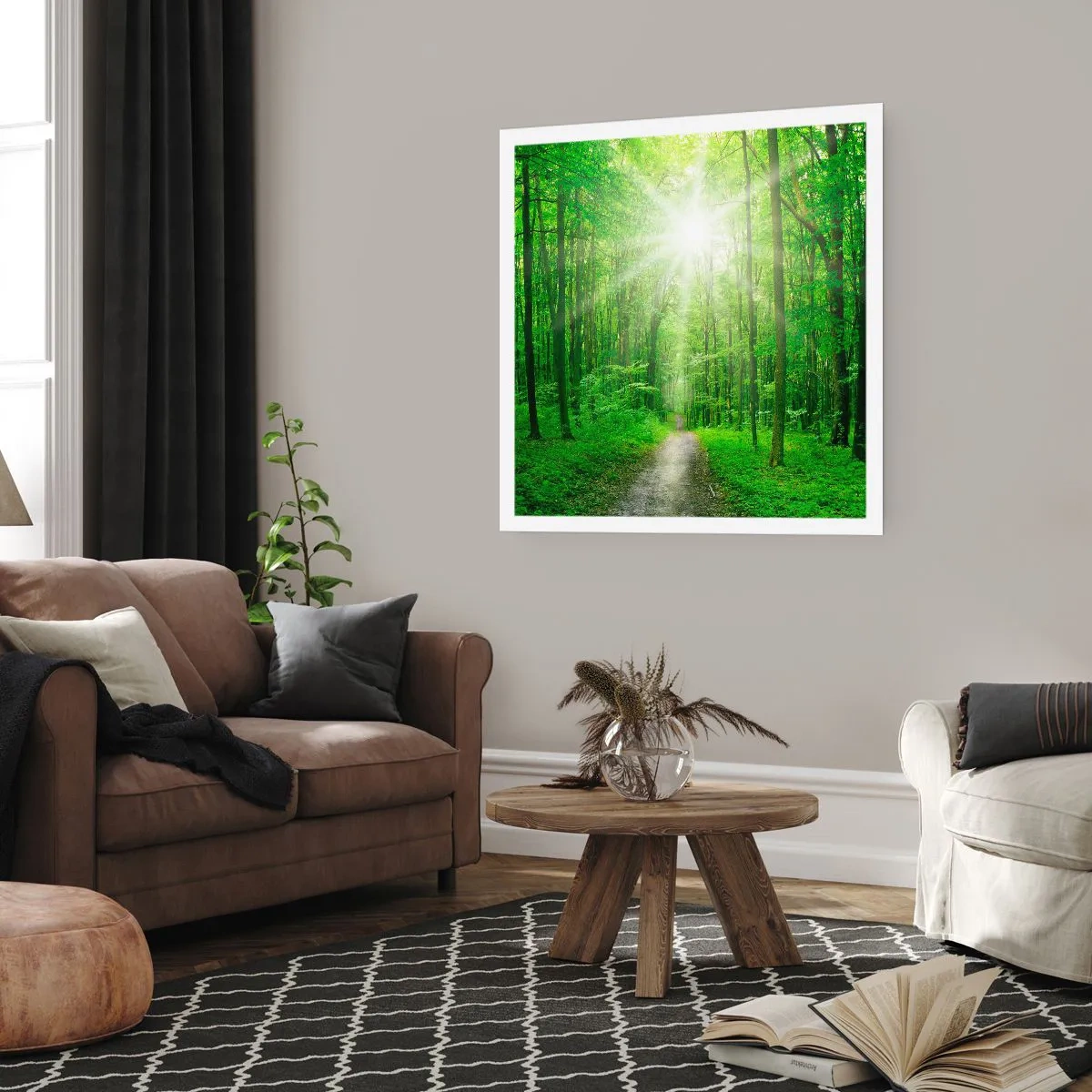 Poster - De groene kathedraal - 40x40 cm