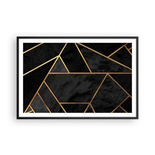 Poster in een zwarte lijst - Duisternis en glans - 91x61 cm