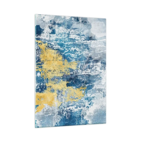 Schilderen op glas - Abstractie vol met weer - 50x70 cm