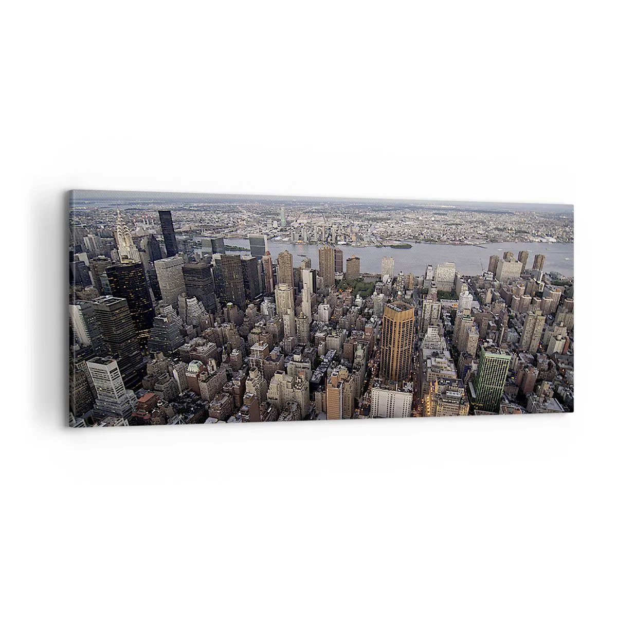 Schilderen op canvas - Het kloppend hart van onze tijd - 100x40 cm