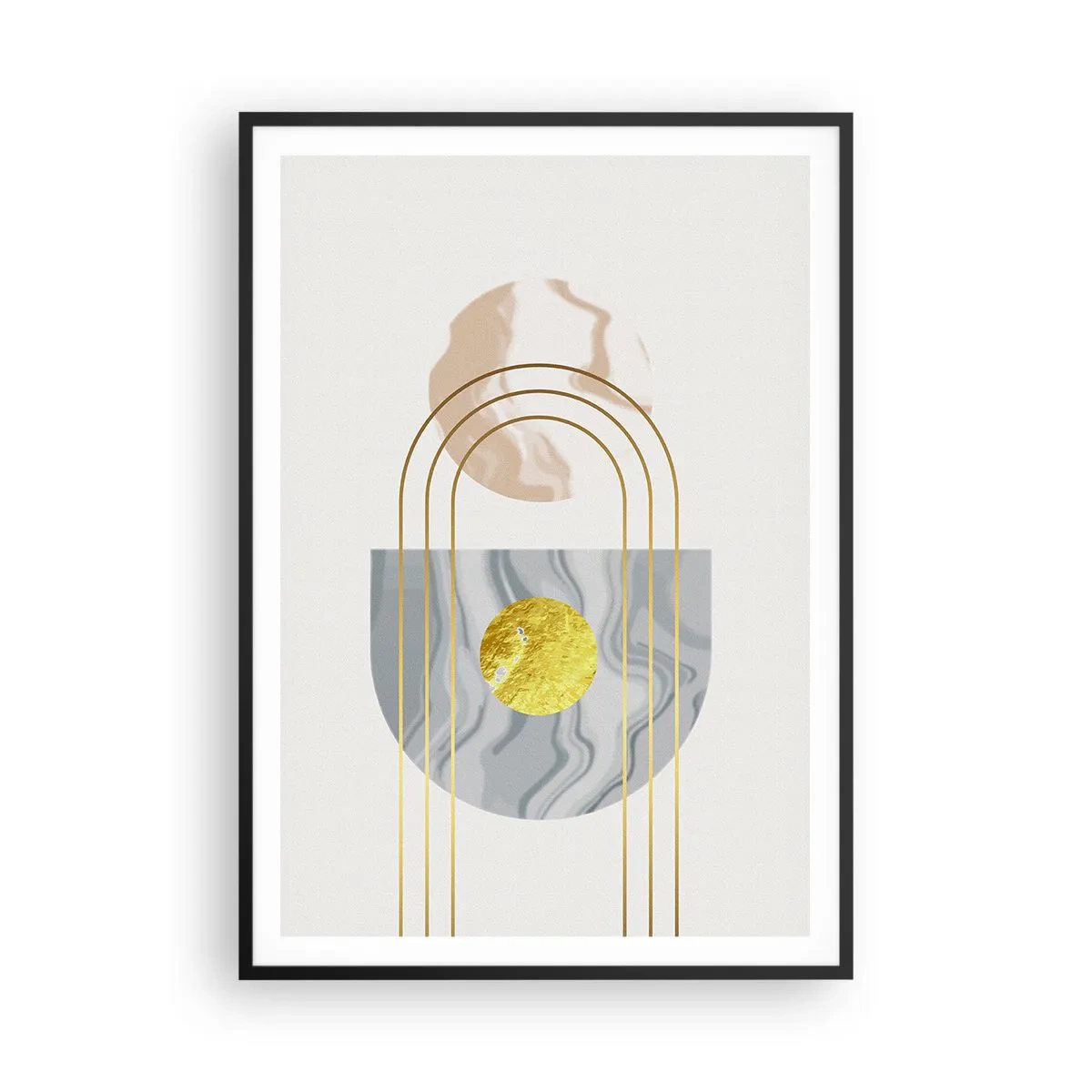 Poster in een zwarte lijst - Helderheid en schittering - 70x100 cm