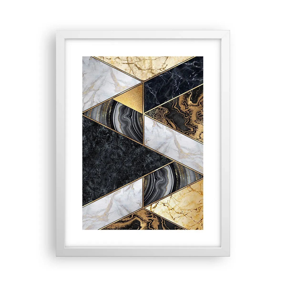 Poster in een witte lijst - Steen bij steen - 30x40 cm