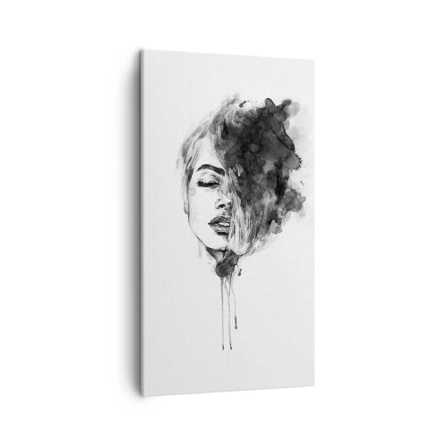 Schilderen op canvas - Waar droomt het meisje over? - 45x80 cm