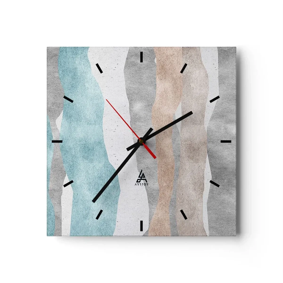 Wandklok - Klok - Een studie van nabijheid - 30x30 cm