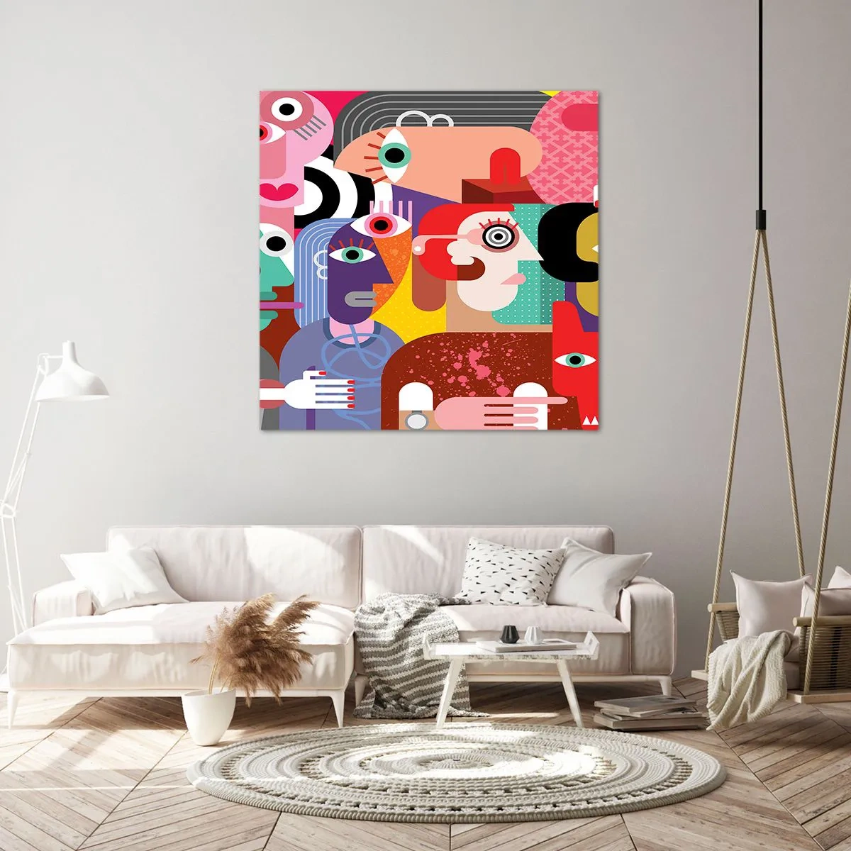 Schilderen op canvas - Wij zijn van de heer Picasso - 70x70 cm