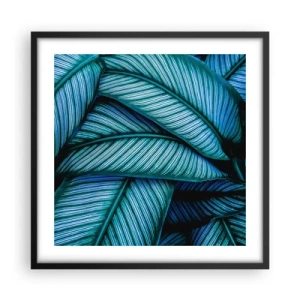 Poster in een zwarte lijst - Levens lijnen - 50x50 cm