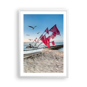 Poster in een witte lijst - Een welverdiende rust - 50x70 cm