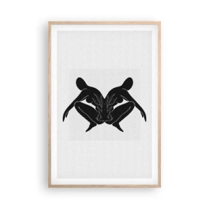 Een poster in een licht eiken lijst - Een gemeenschappelijke ziel - 61x91 cm