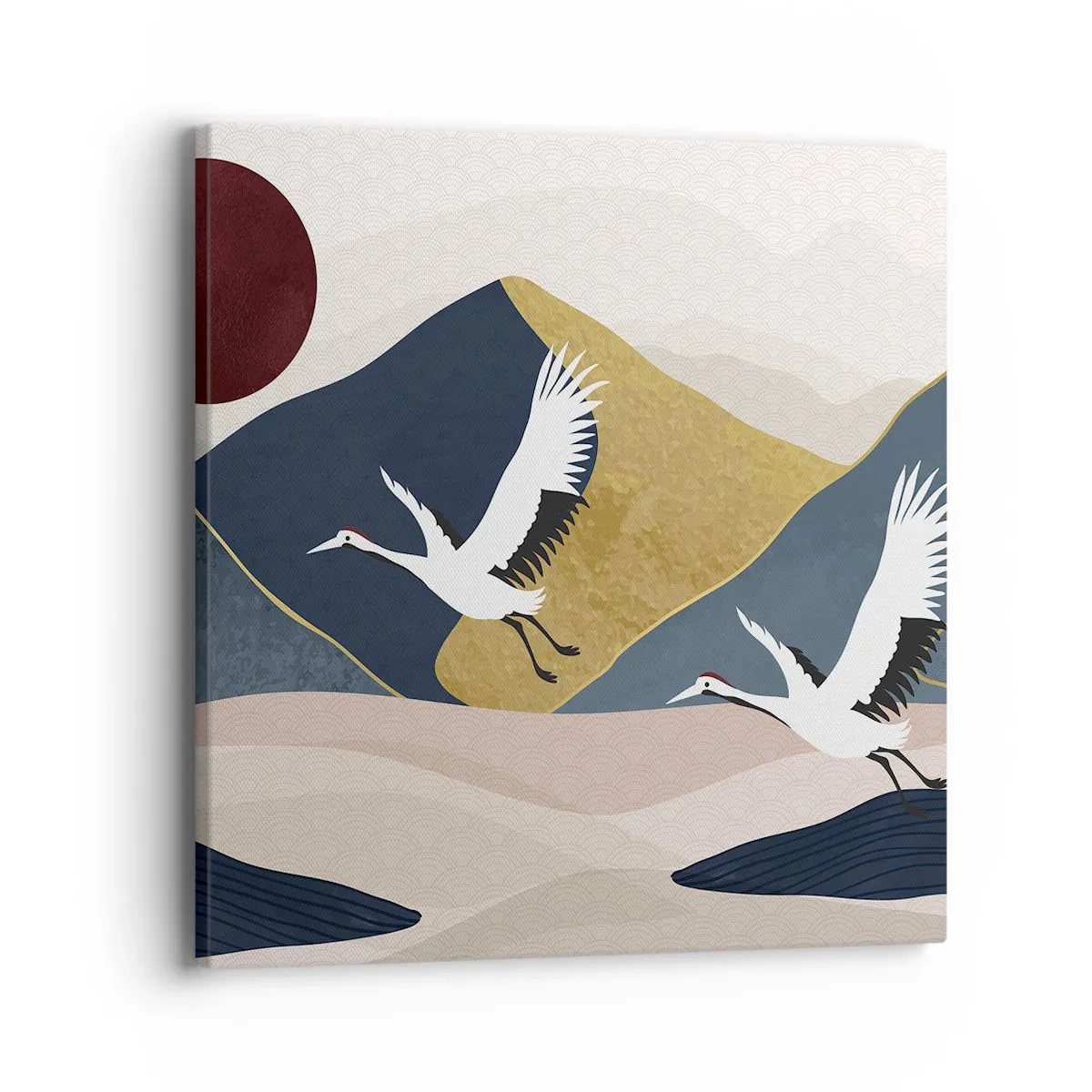 Schilderen op canvas - Het is weer een dag GEGAAN - 40x40 cm