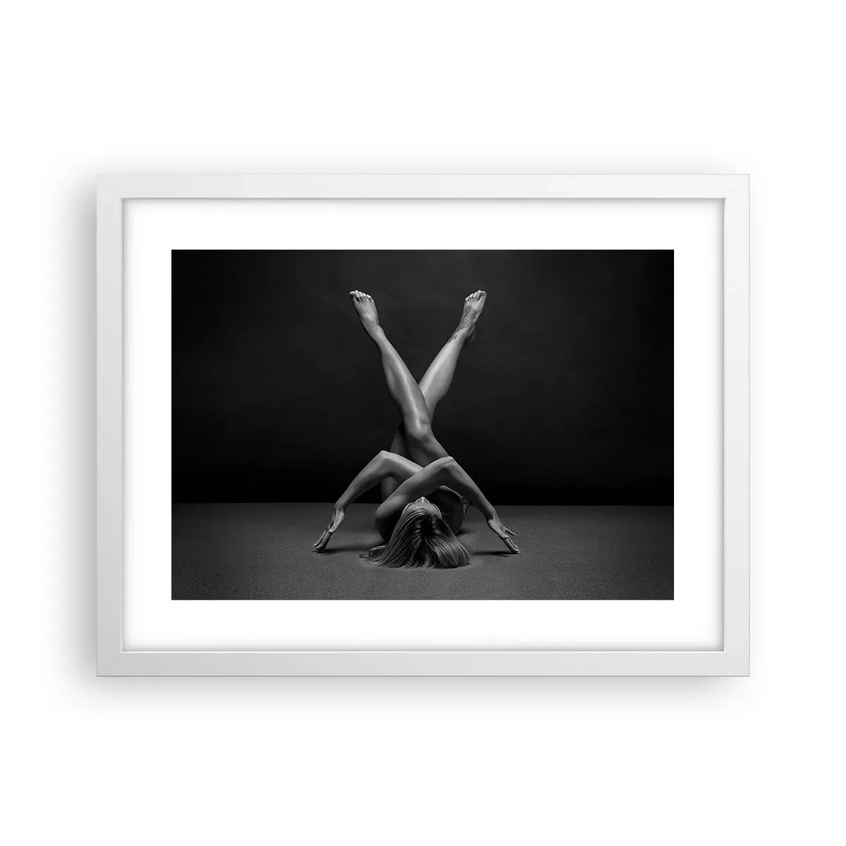 Poster in een witte lijst - De geometrie van naaktheid - 40x30 cm