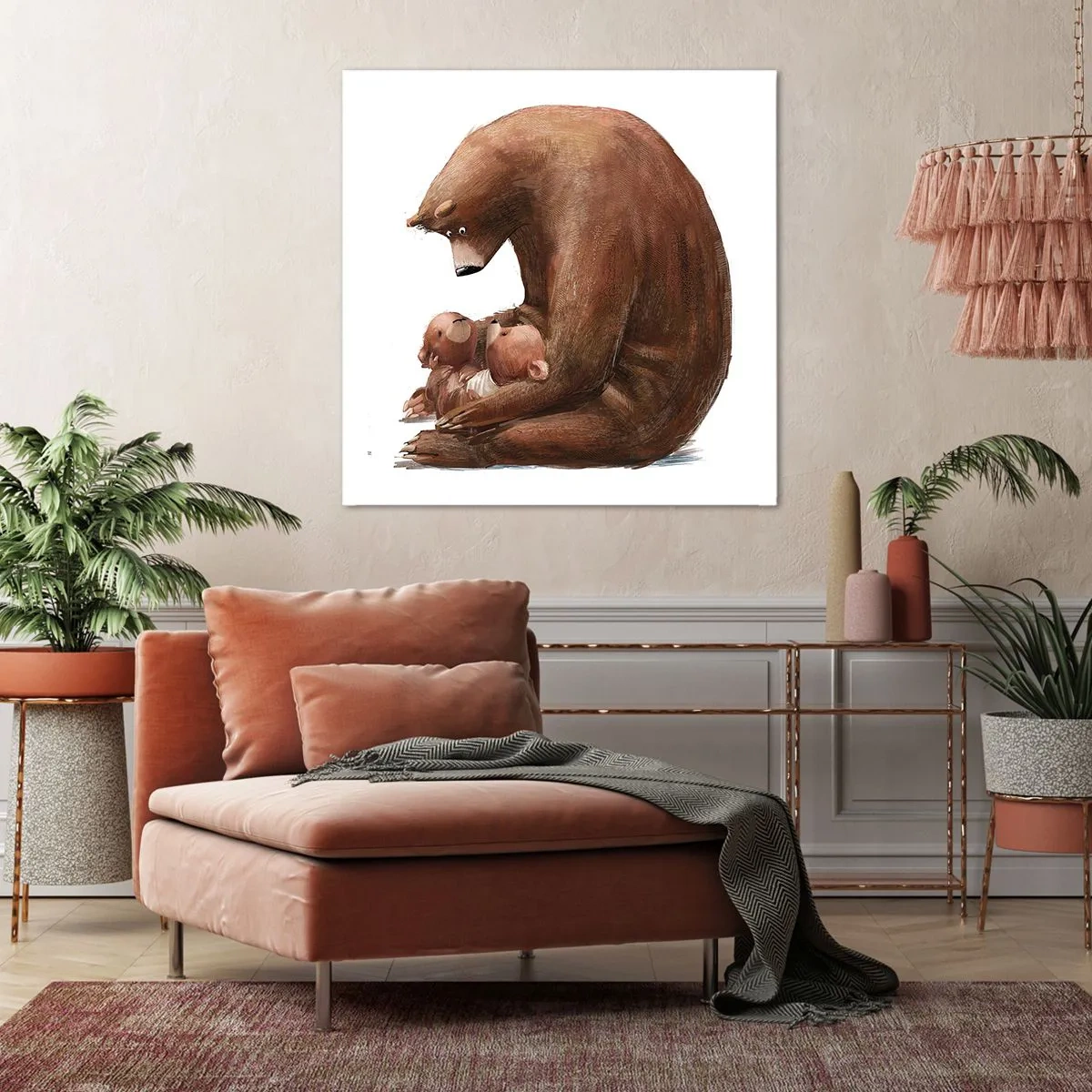 Schilderen op canvas - Zoete dromen, kinderen - 40x40 cm