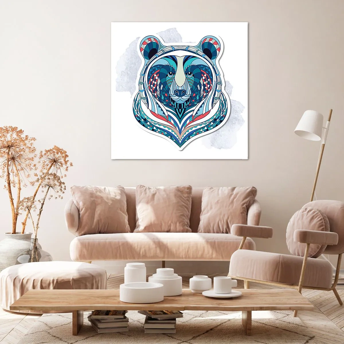 Schilderen op canvas - Eviva Groenlandia! - 60x60 cm