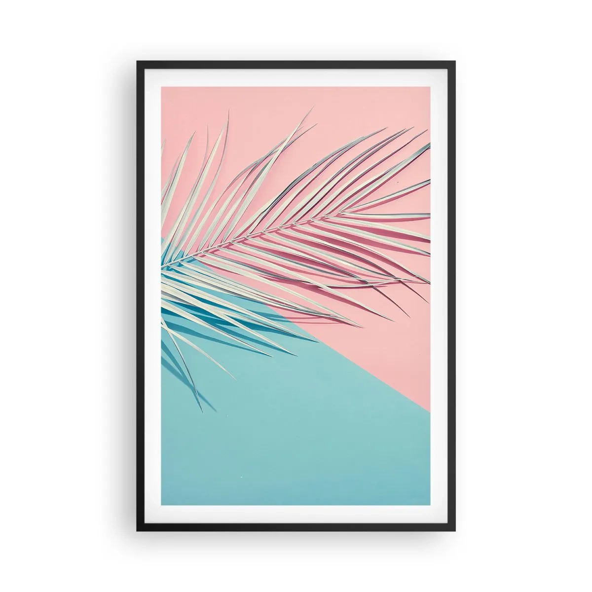 Poster in een zwarte lijst - Tropische impressie - 61x91 cm