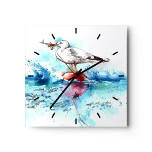 Wandklok - Klok - Succesvolle vangst - 30x30 cm